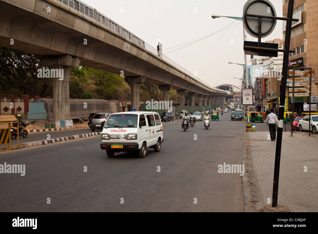 Mahatma Gandhi Road, Bangalore, Indien Stockfoto