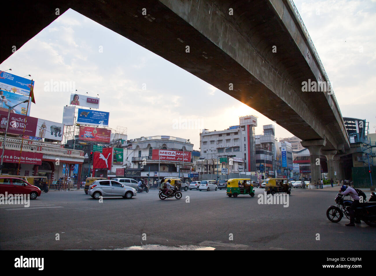Mahatma Gandhi Road, Bangalore, Indien Stockfoto