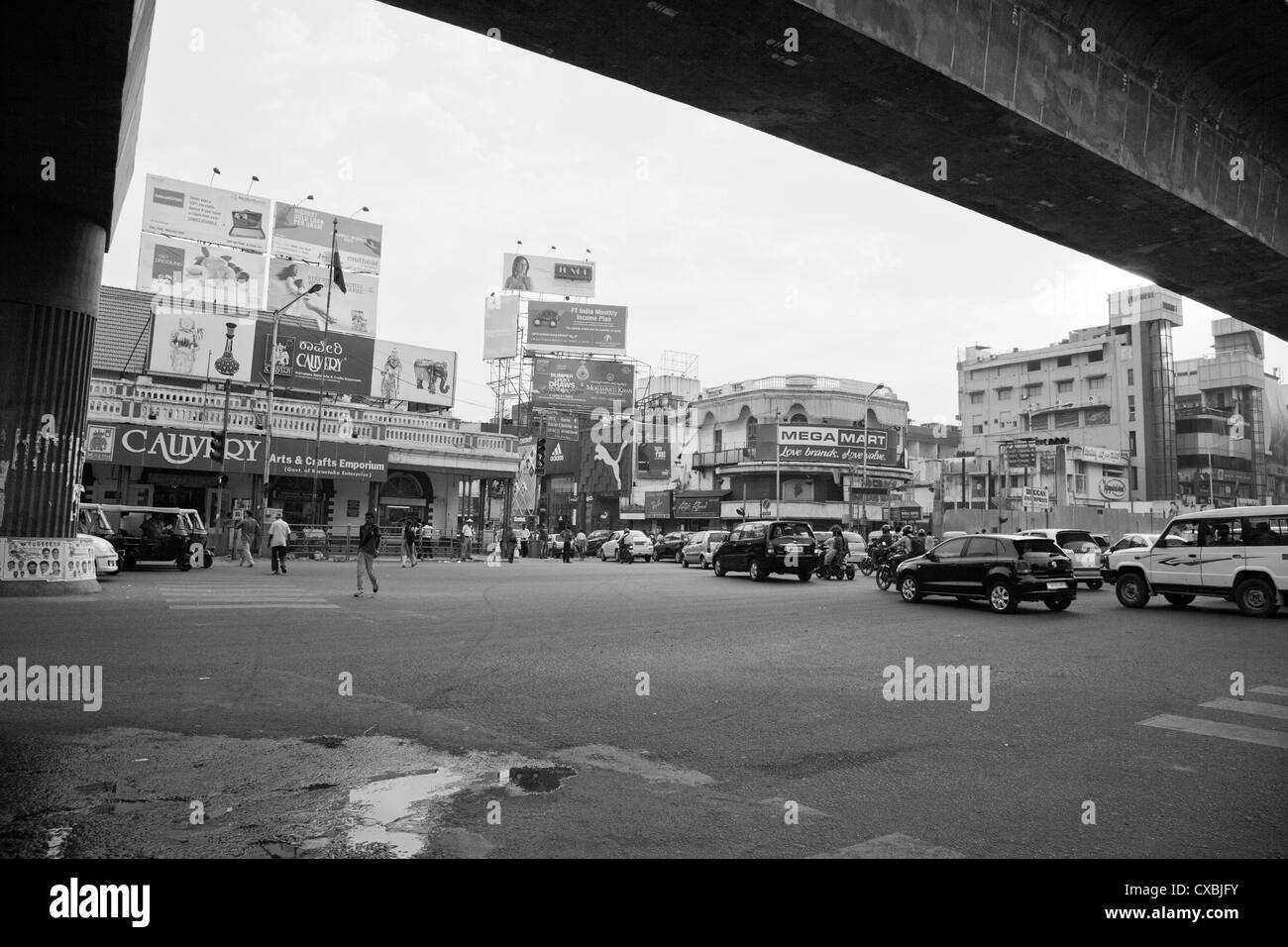 Mahatma Gandhi Road, Bangalore, Indien Stockfoto