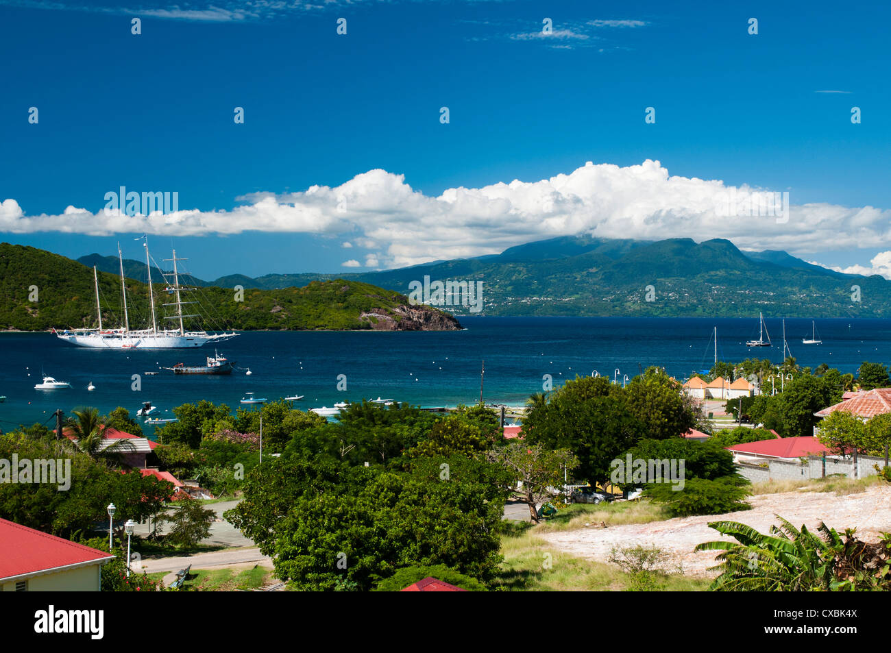Le Bourg, Iles des Saintes, Terre de Haut, Guadeloupe, Westindische Inseln, Französisch, Frankreich, Karibik Mittelamerika Stockfoto
