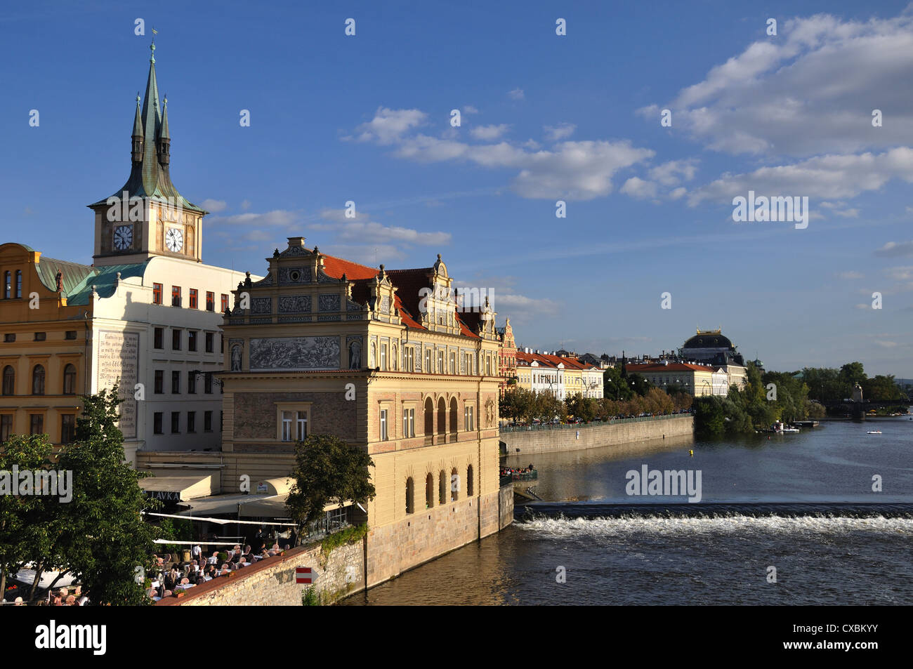 Das Smetana-Museum am Ufer der Moldau, Prag, Tschechische Republik Stockfoto