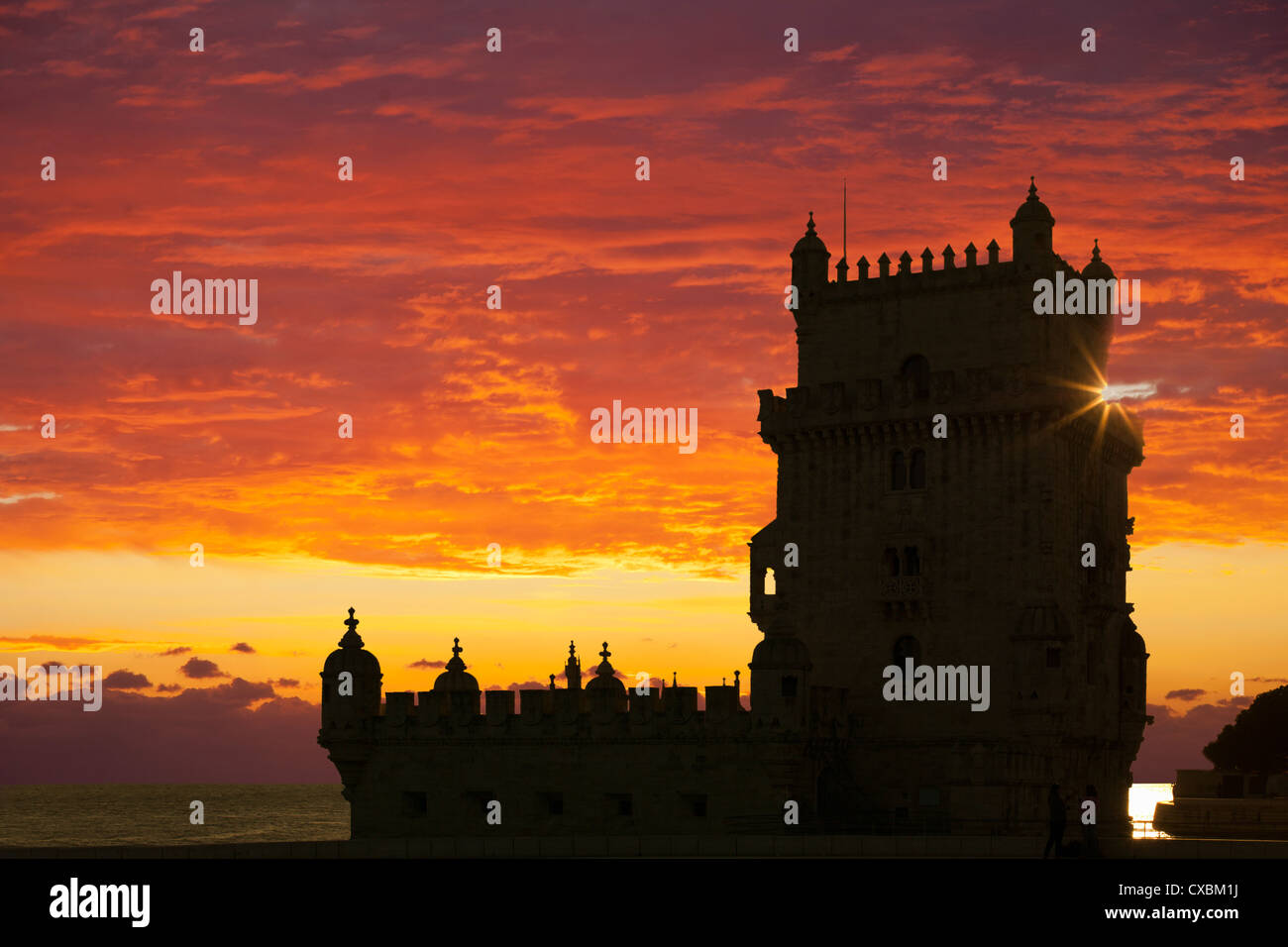 Turm von Belem, UNESCO-Weltkulturerbe, Lissabon, Portugal, Europa Stockfoto