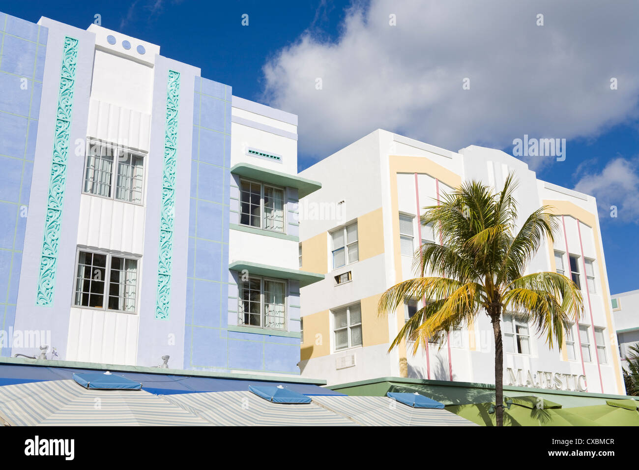 Art-Deco-Stil Hotel in South Beach von Miami Beach, Vereinigte Staaten von Amerika, Nordamerika Stockfoto