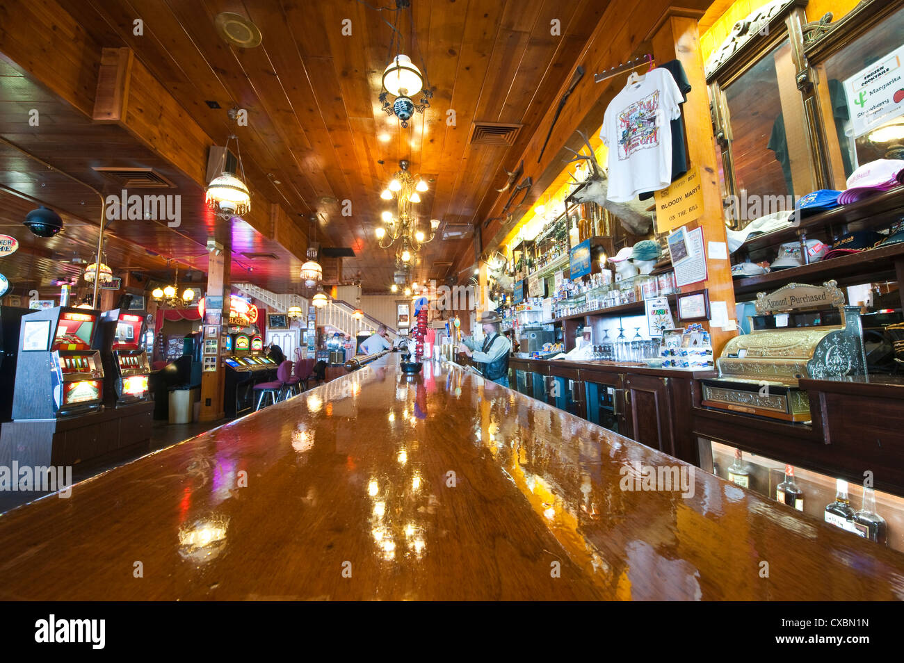 Delta Saloon, Virginia City, Nevada, Vereinigte Staaten von Amerika, Nordamerika Stockfoto