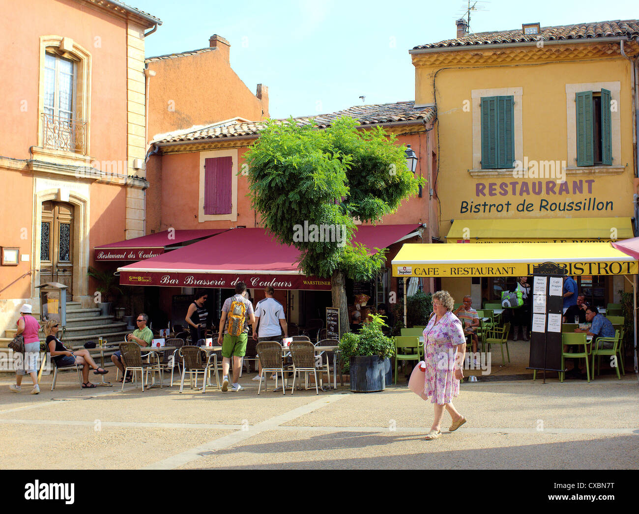 Roussillon Provence Vaucluse Frankreich Stockfoto