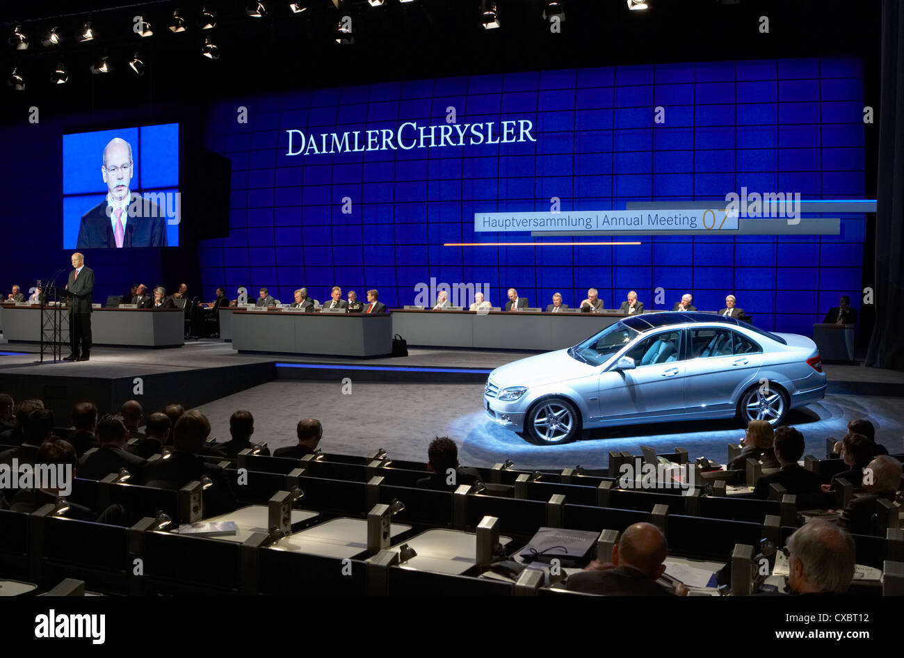 Berlin - Hauptversammlung der DaimlerChrysler AG Stockfoto