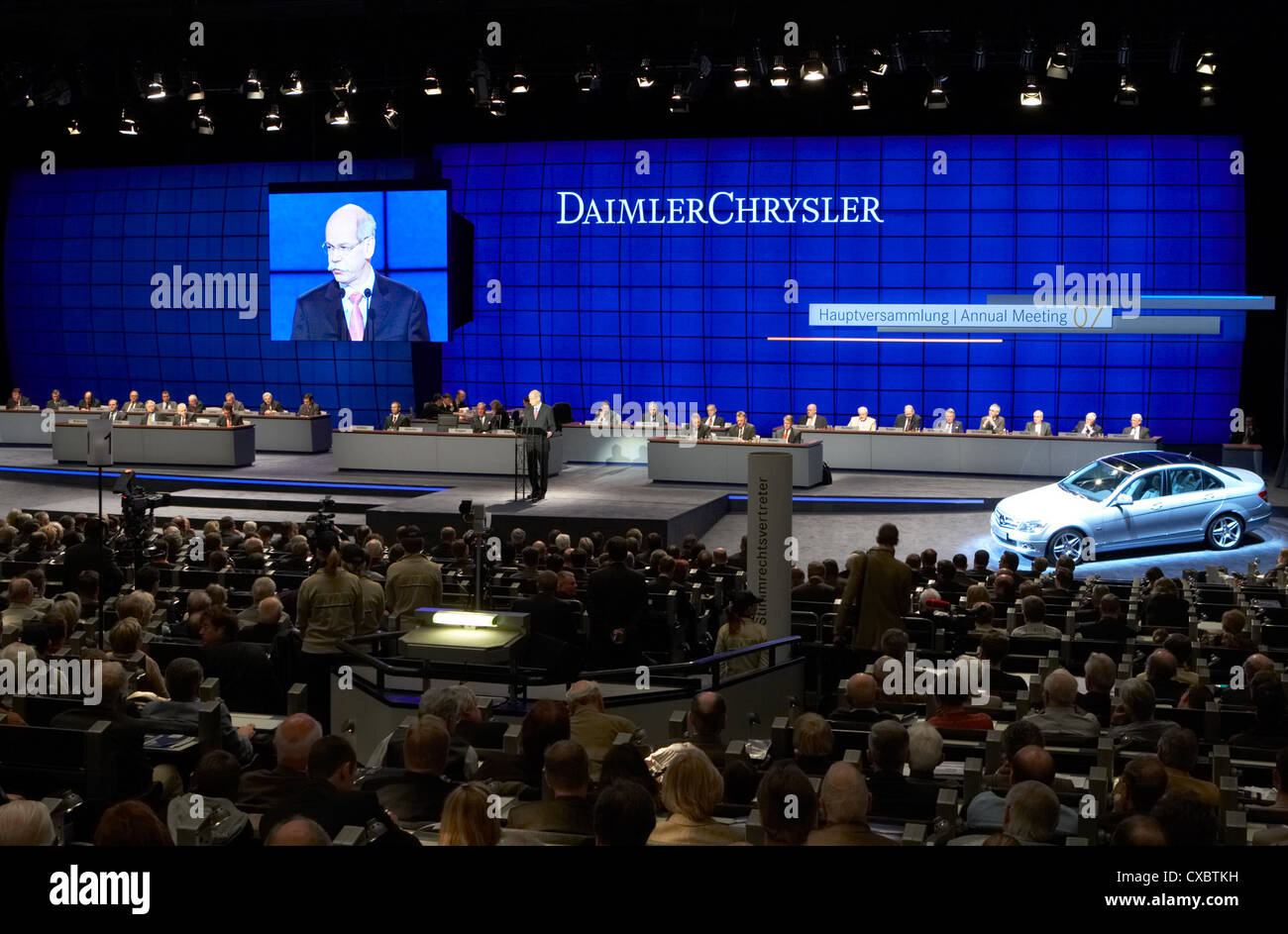 London - Hauptversammlung der DaimlerChrysler AG Stockfoto