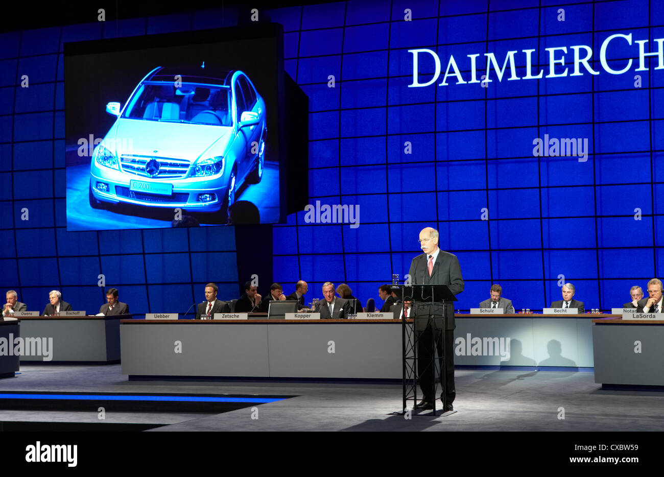 Berlin - Hauptversammlung der DaimlerChrysler AG Stockfoto