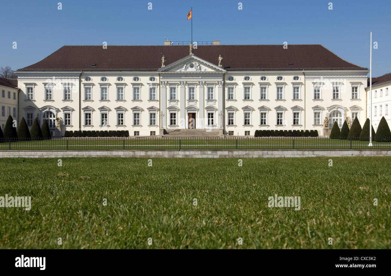 Berlin, Schloss Bellevue, Wohnsitz des Bundespräsidenten Stockfoto