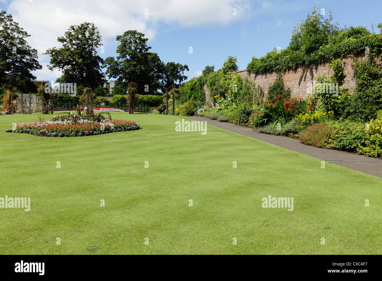 Der ummauerte Garten in Bellahouston Park, Glasgow, Schottland, Großbritannien Stockfoto