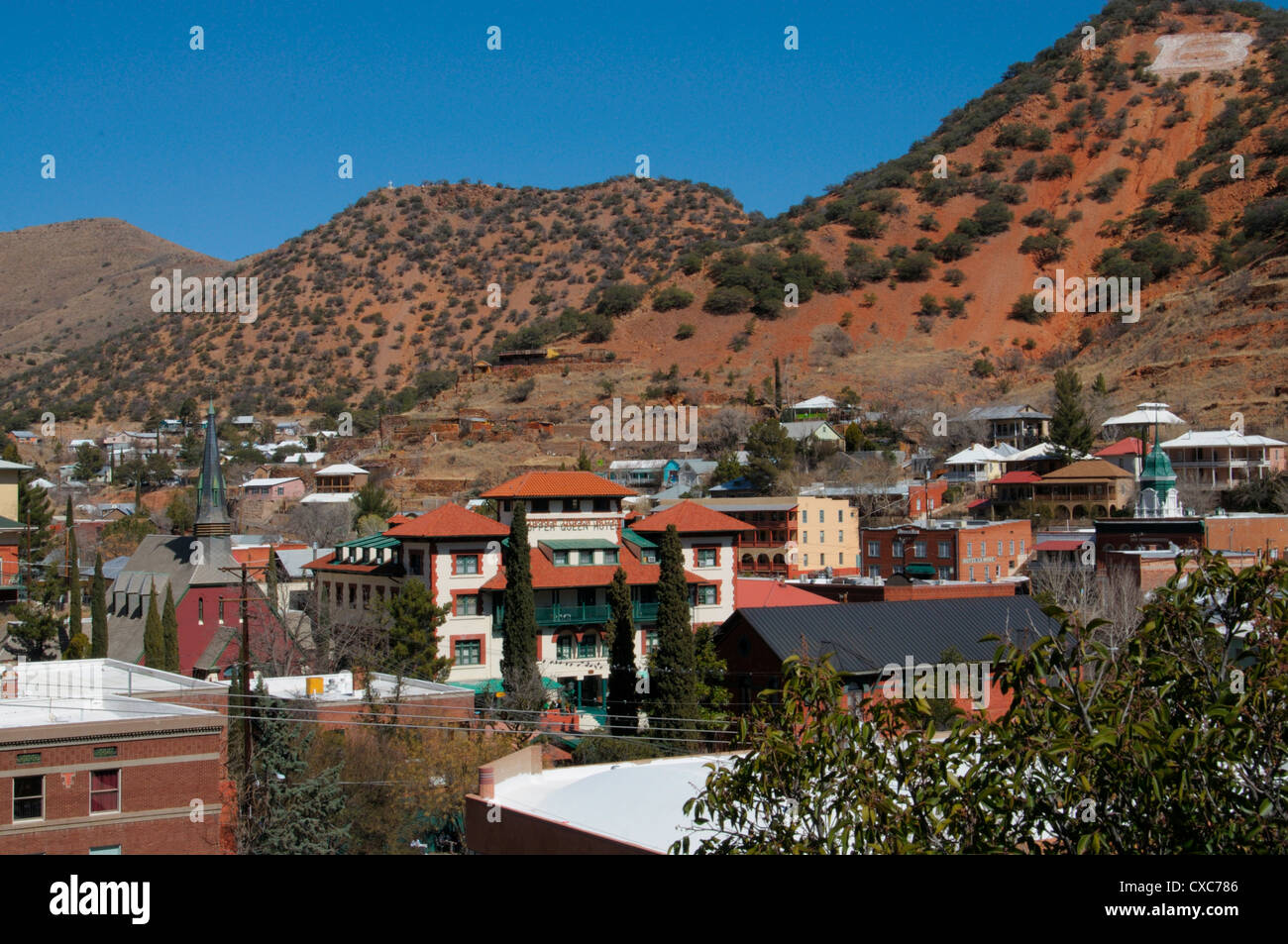 Bisbee, ein altes Kupfer Bergbau Stadt, Arizona, Vereinigte Staaten von Amerika, Nordamerika Stockfoto