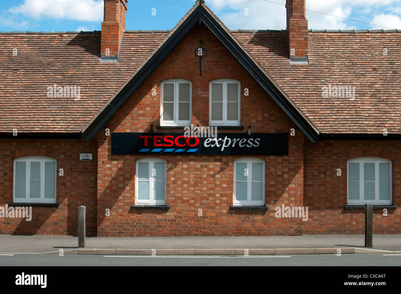 Tesco Express Shop Stockfoto