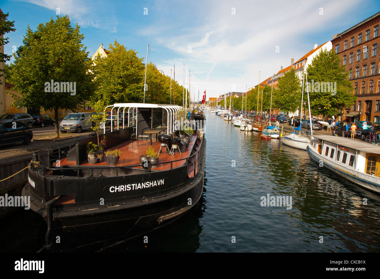 Christianshavns kanal Christianshavn Grachtenviertel Kopenhagen-Dänemark-Europa Stockfoto