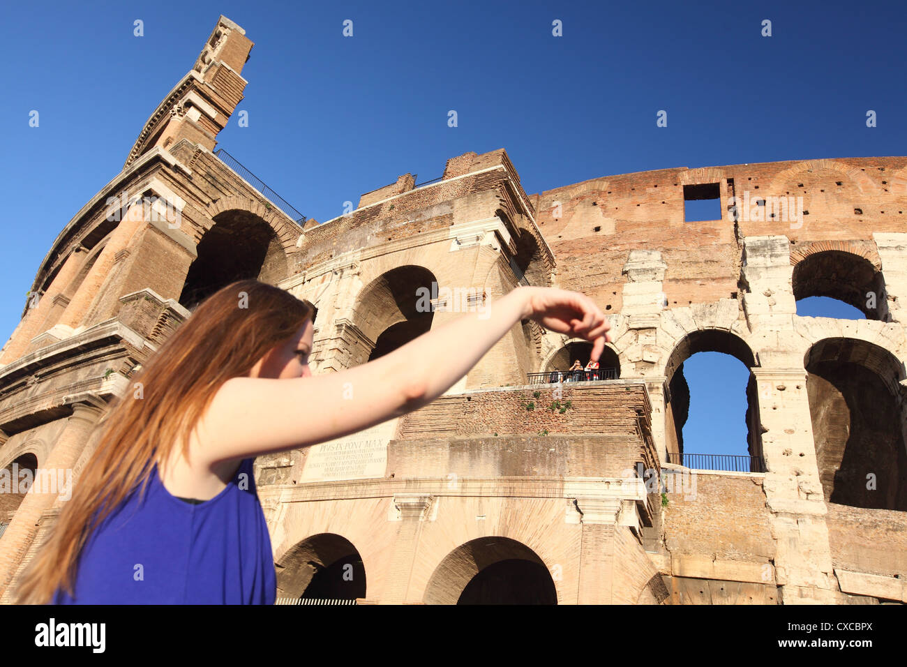 Rom, Kolosseum im September, colosseo Stockfoto