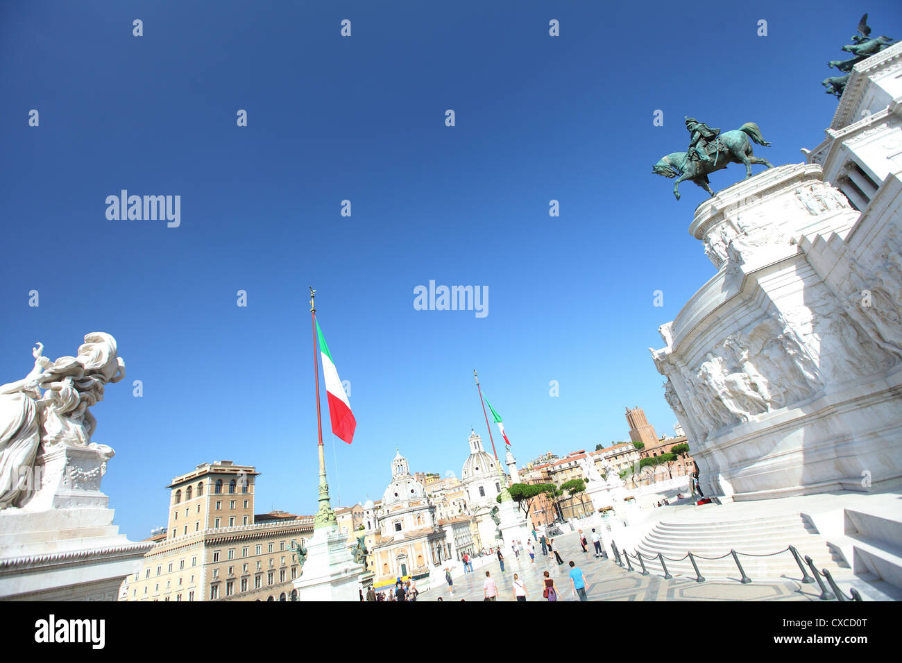 Italien, Rom, Kapitol, Monument von Vittorio Emanuele II, Emanuel, Viktor Stockfoto