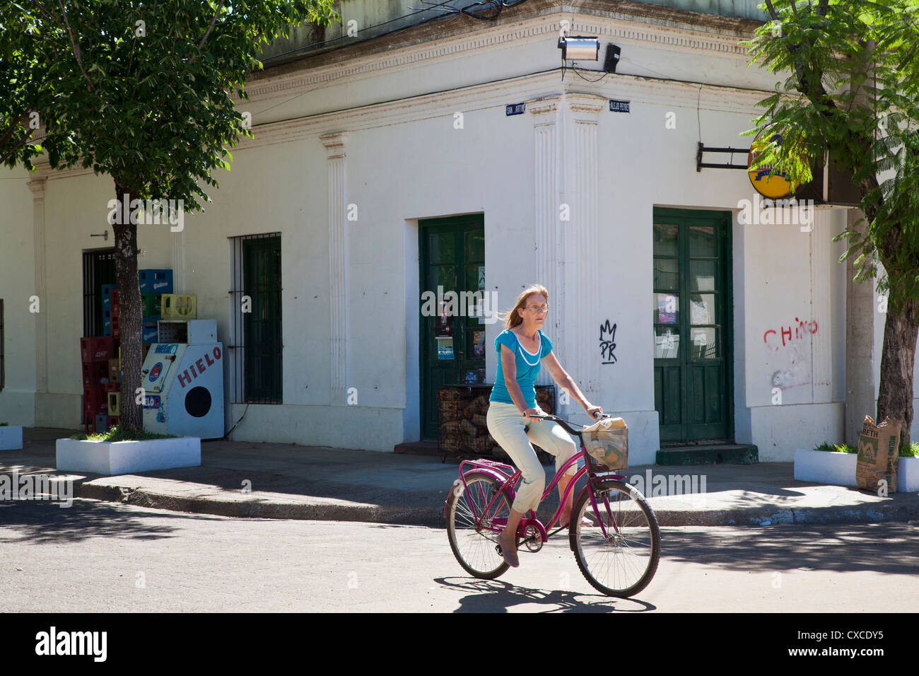 Straßenszene, Colon, Provinz Entre Rios, Argentinien. Stockfoto