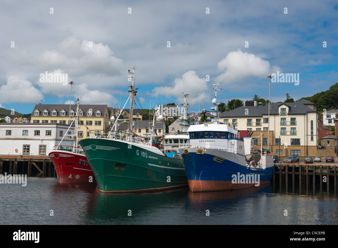 Killybegs Harbour, County Donegal, Irland. Stockfoto