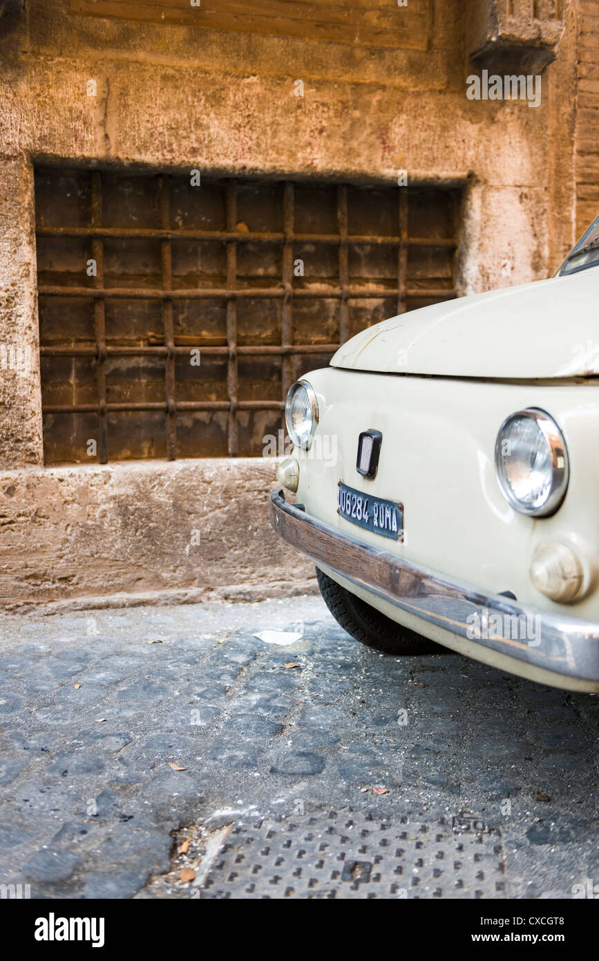 Fiat 500 Rom, Roma, Italien, Italia, Europa Stockfoto
