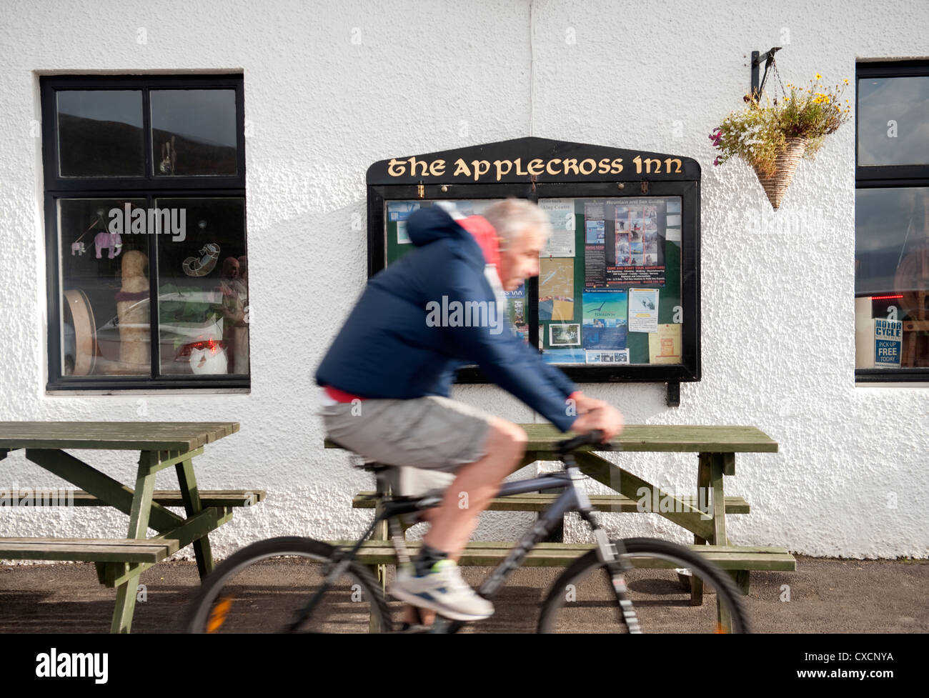 Das berühmte Applecross Inn. Restaurant befindet sich in Applecross in Wester Ross, Schottland Stockfoto