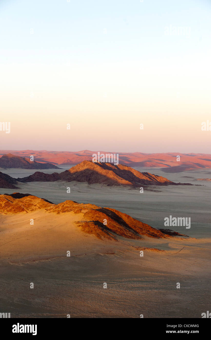 Luftaufnahme, Namib-Naukluft-Park, Namib-Wüste, Namibia, Afrika Stockfoto