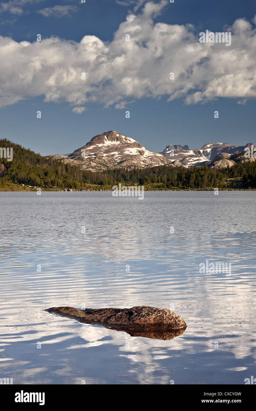 See mit Insel, Shoshone National Forest, Wyoming, Vereinigte Staaten von Amerika, Nordamerika Stockfoto