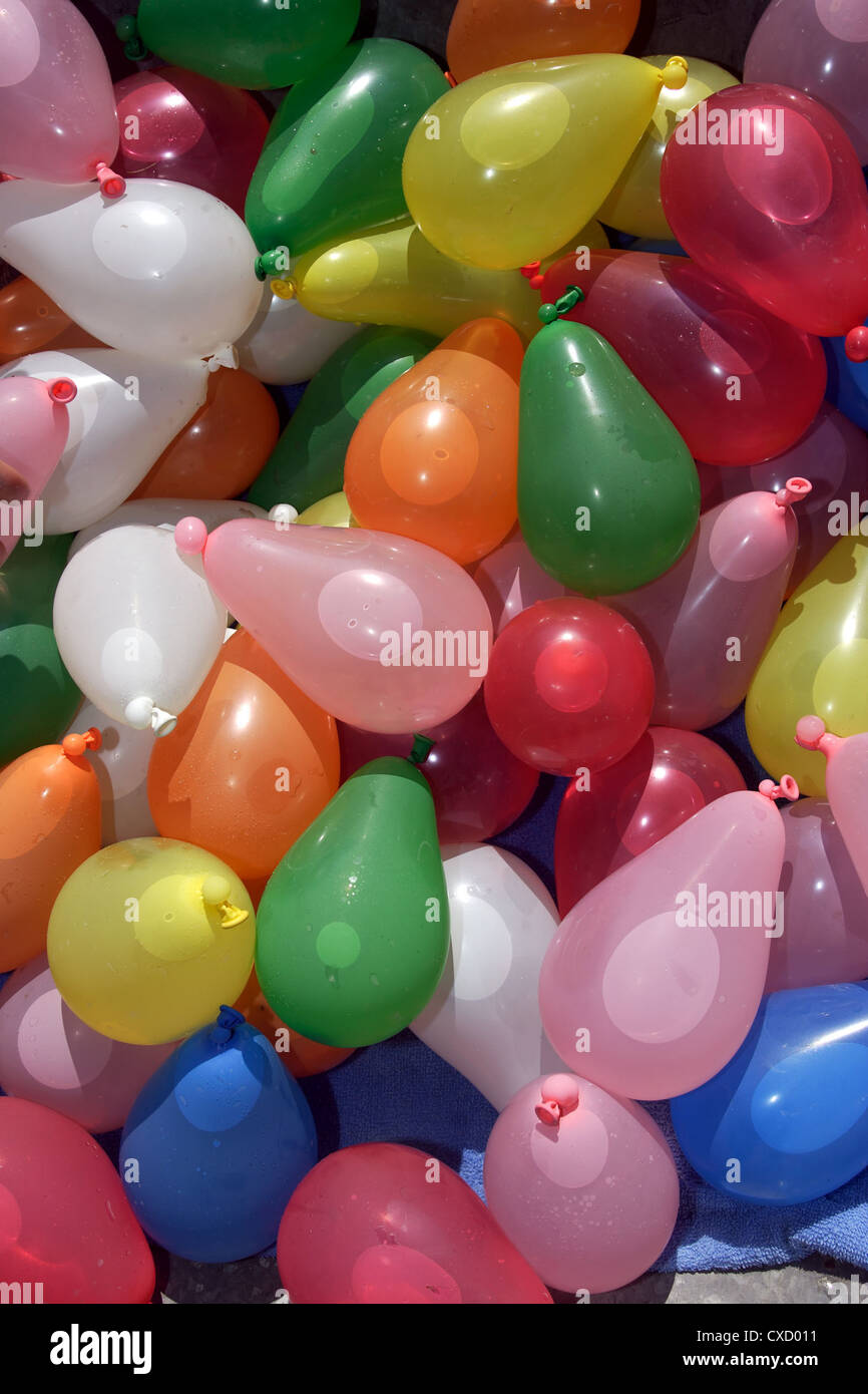Berlin, wassergefüllten Ballons Stockfoto