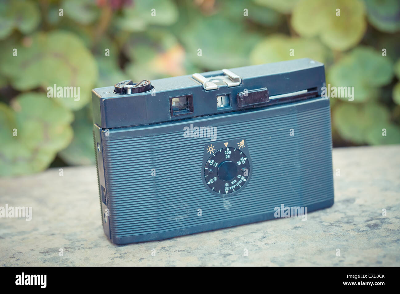 Das schöne Design von einem alten Vintage-Kamera mit analogen film Stockfoto