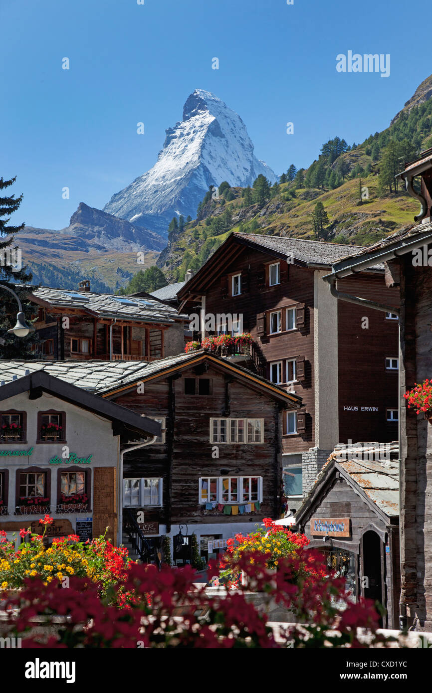 Matterhorn, Zermatt, Kanton Valais, Schweizer Alpen, Schweiz, Europa Stockfoto