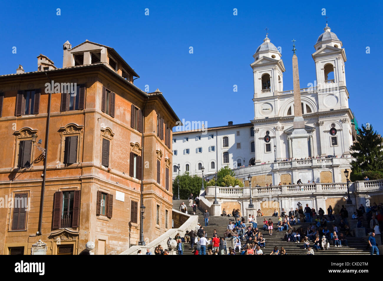 Piazza di Spagna und spanische Treppe, Rom, Latium, Italien, Europa Stockfoto