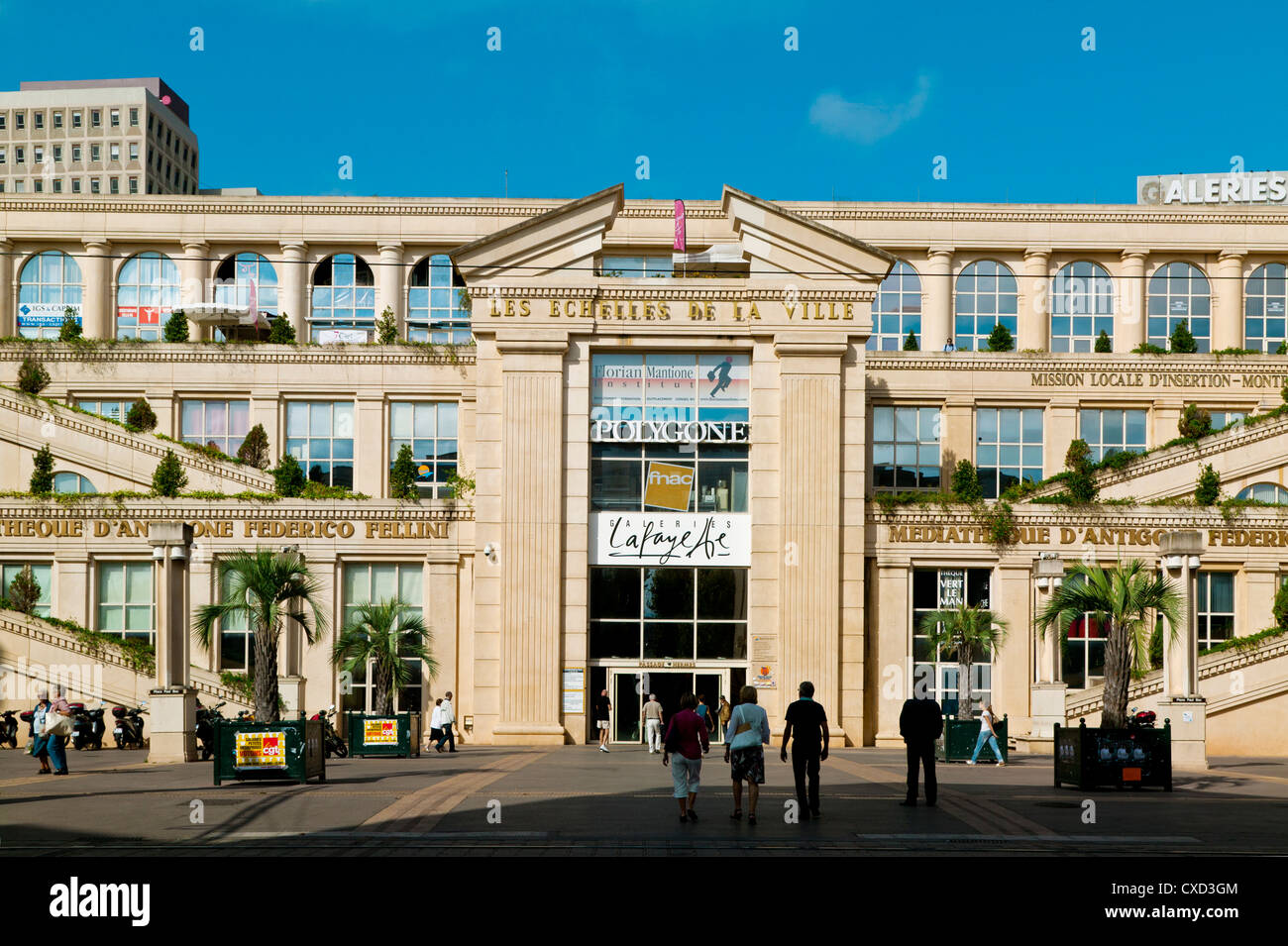 Antigone District, Montpellier, Frankreich Stockfoto