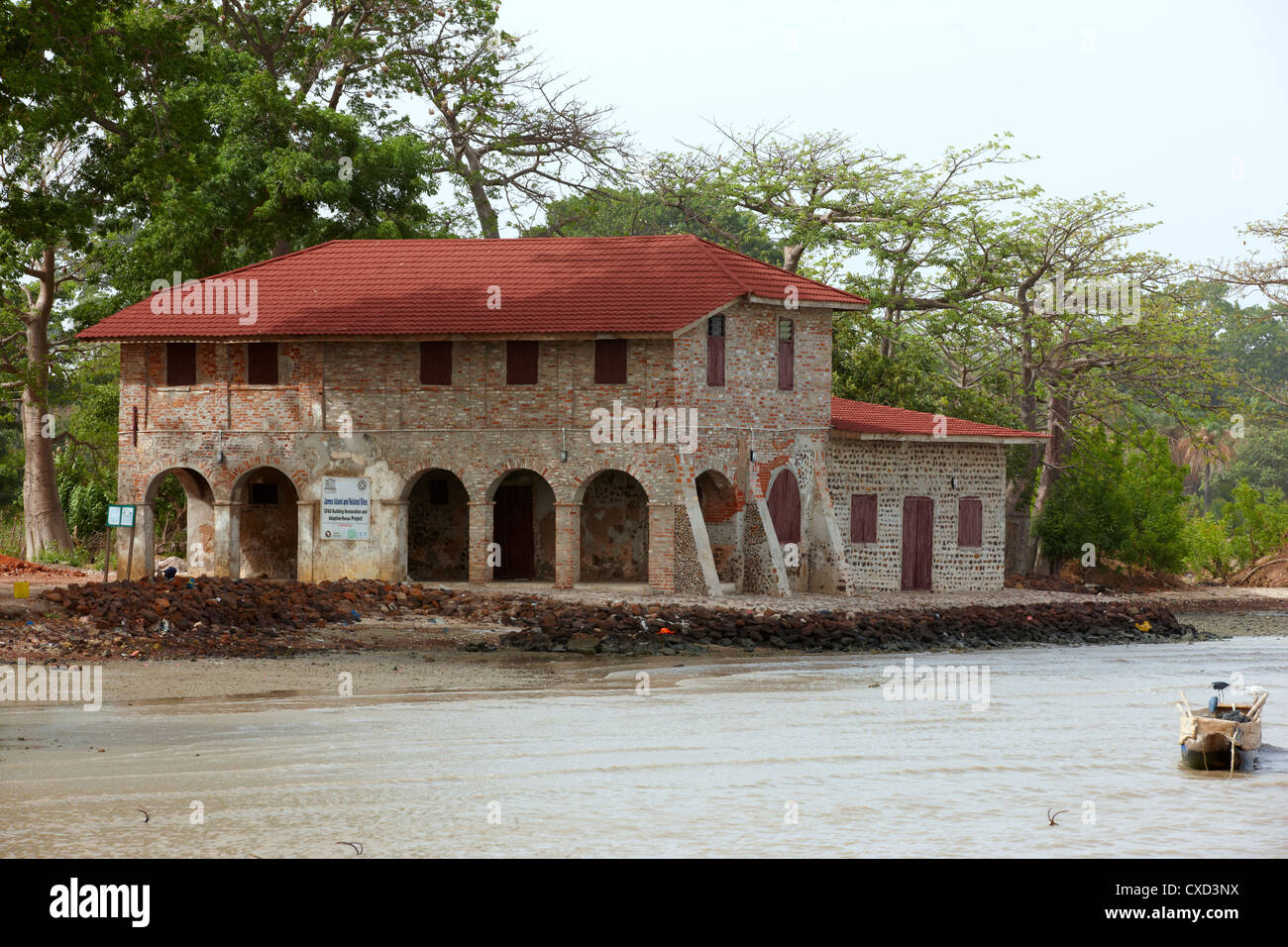 Die Slave-Haus, Sklavenhandel Dorf, Gambia, Westafrika Stockfoto