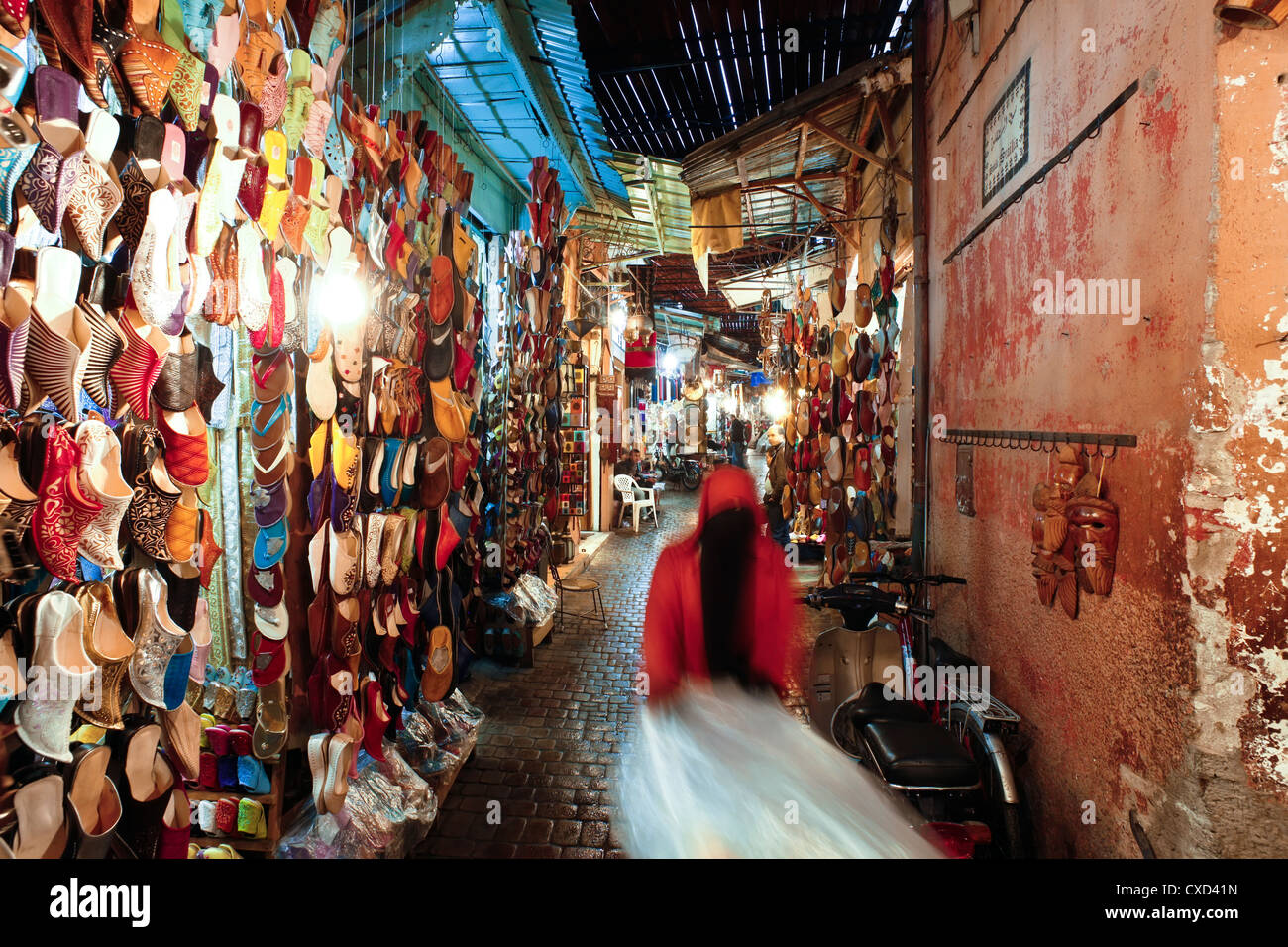 Im Souk, Marrakesch, Marokko, Nordafrika, Afrika Stockfoto