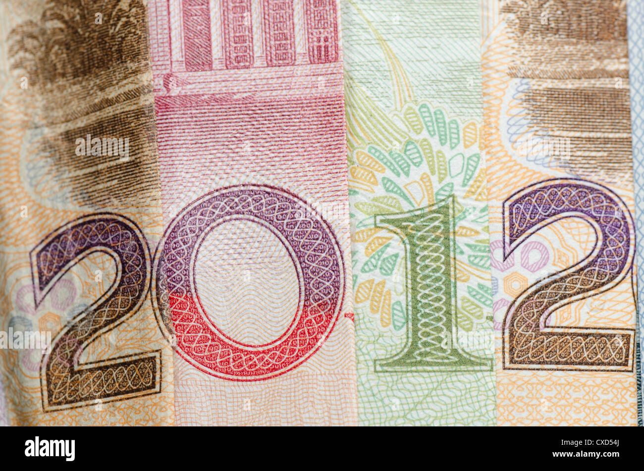 Chinesische Banknote Neujahr 2012 Stockfoto