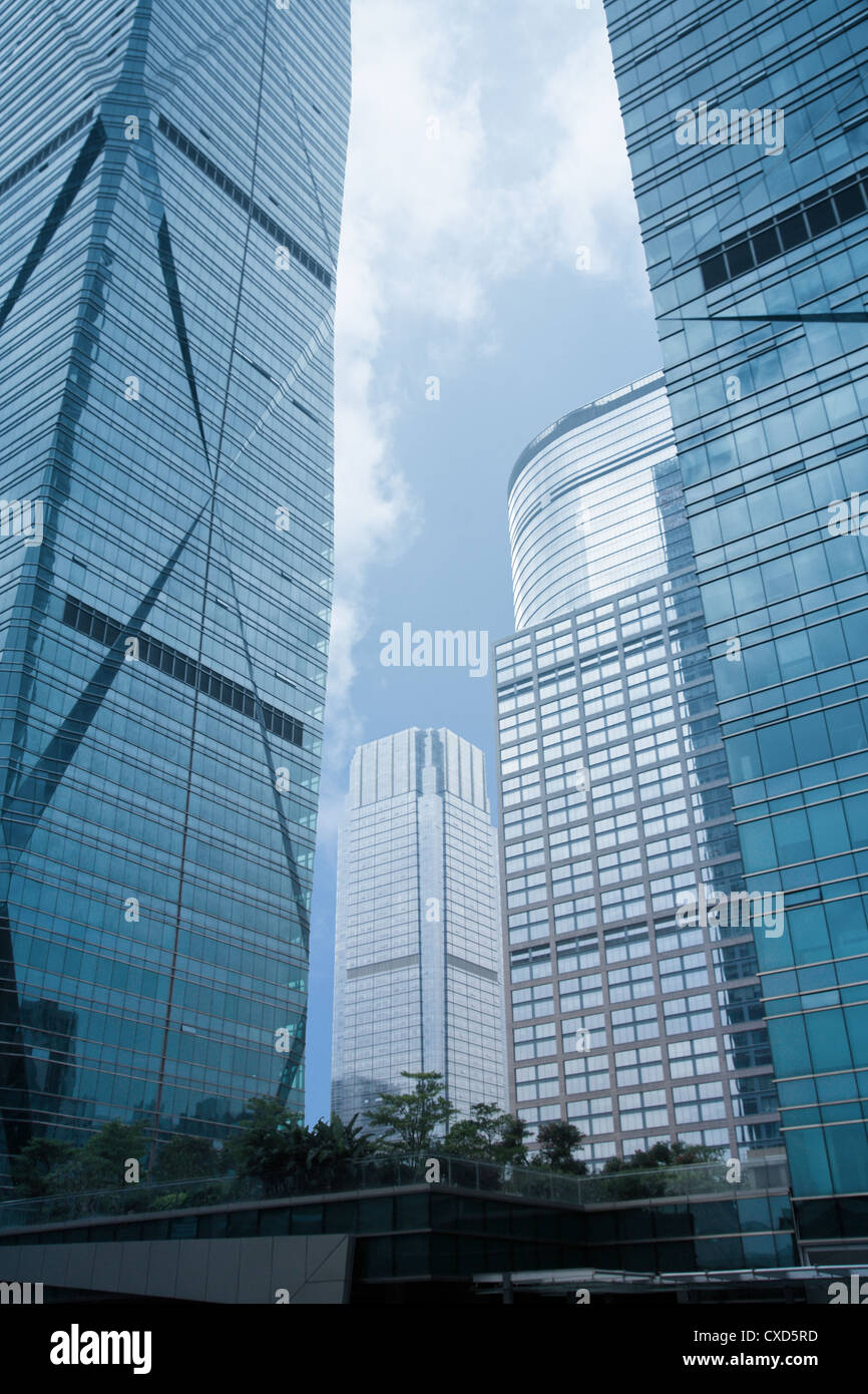 abstrakte Glas-Wolkenkratzer Stockfoto
