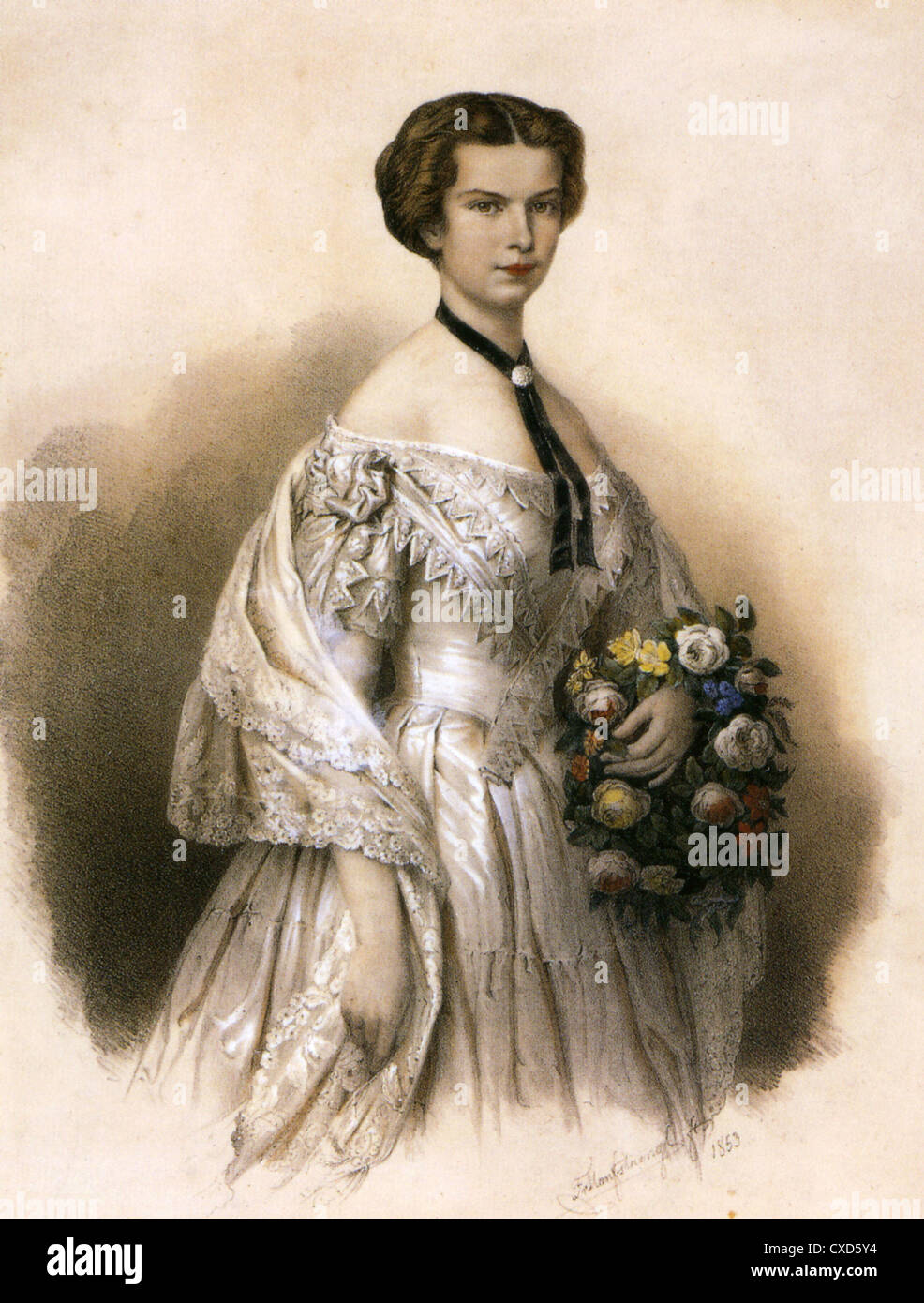 Kaiserin ELISABETH von Österreich (1837-1898) auch Königin von Ungarn Stockfoto