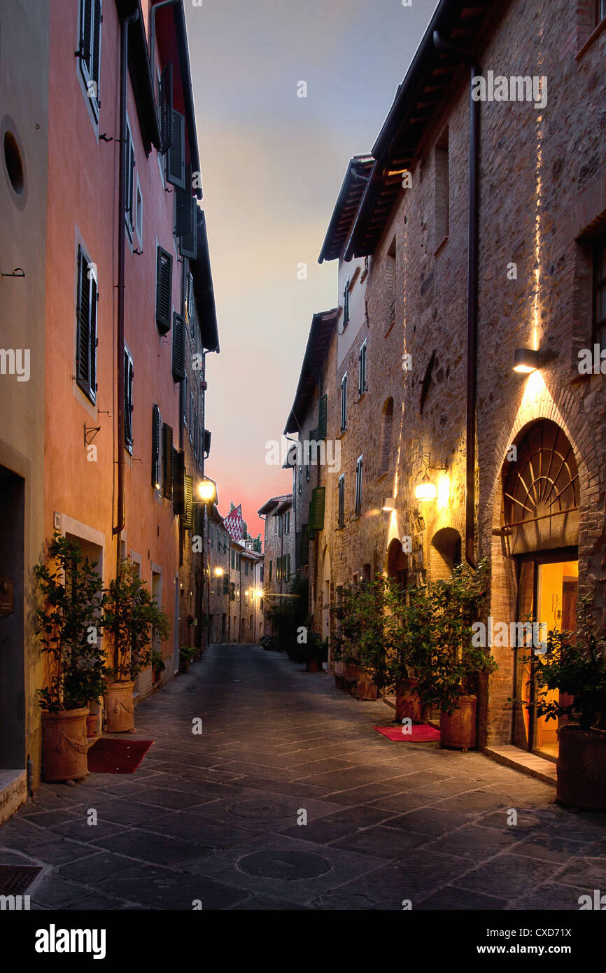 San Quirico d ' Orcia eine antike Stadt in der italienischen Toskana Stockfoto