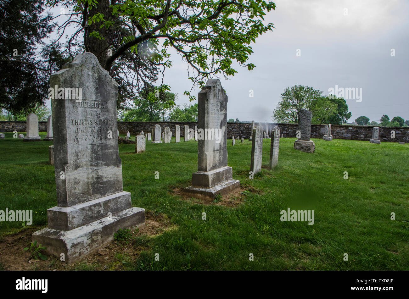 Friedhof am Antietam National Battlefield Stockfoto