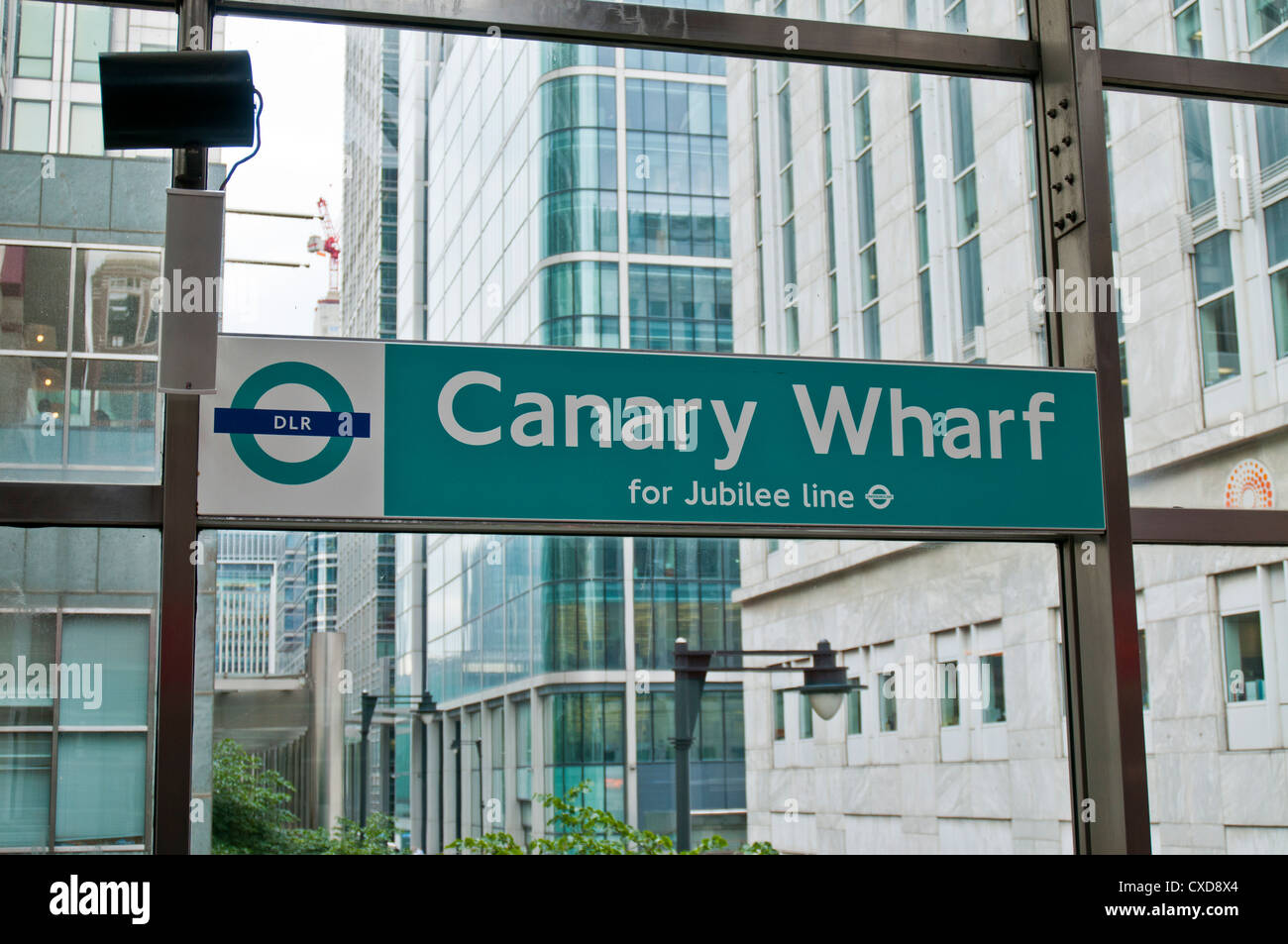 Canary Wharf DLR Station, London, UK Stockfoto