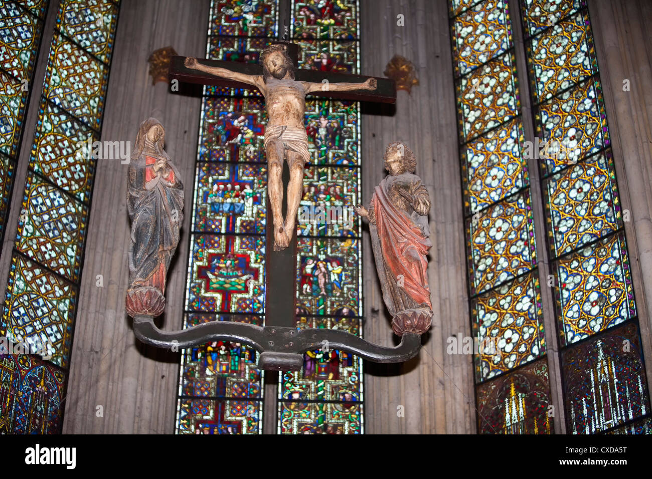 Kreuzigung, Koelner Dom, Kölner Dom, Deutschland, Europa Stockfoto