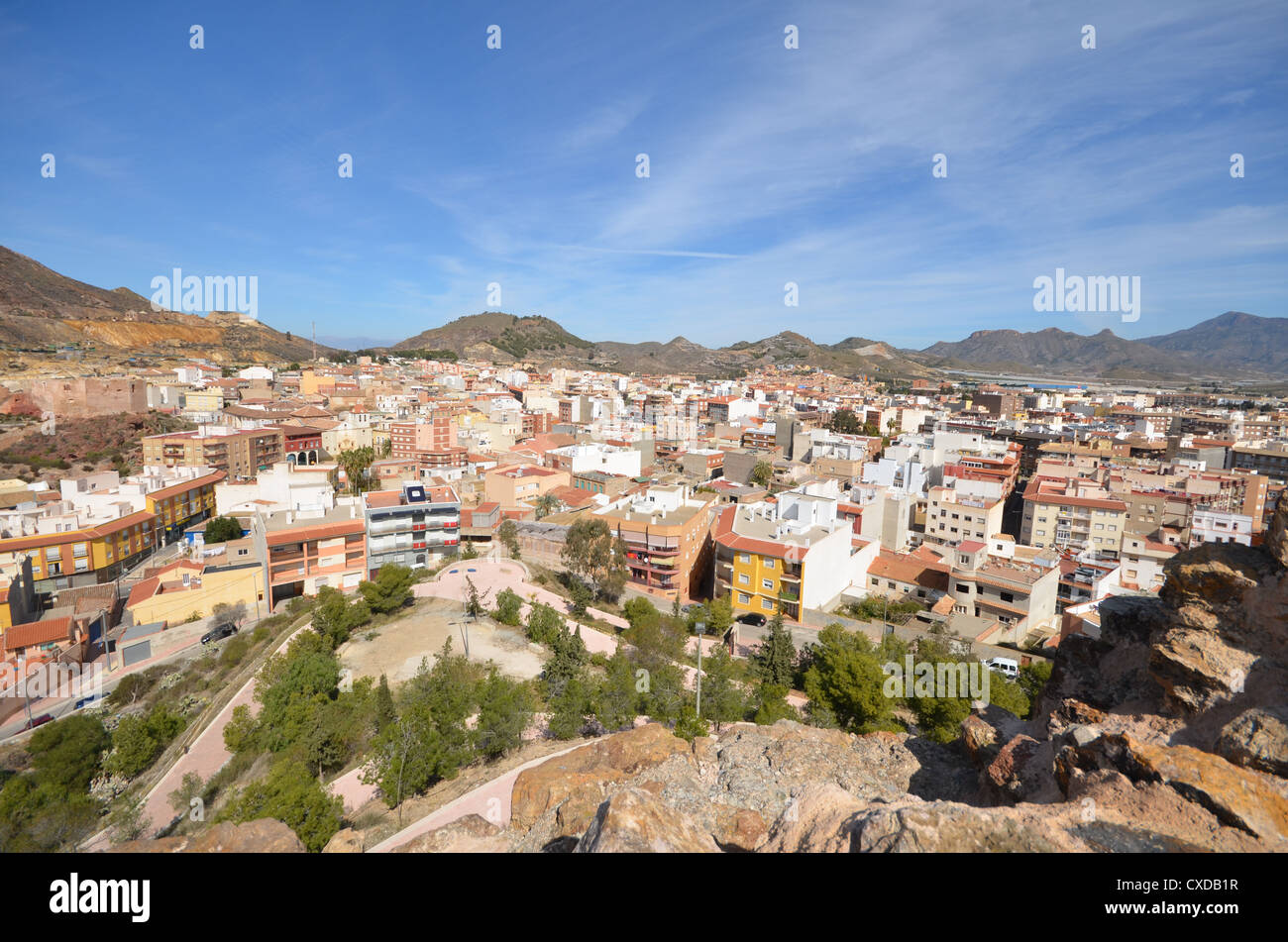 Stadt Mazarrón Murcia. Spanien Stockfoto