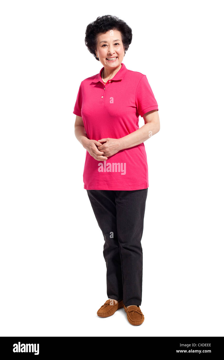 Porträt von senior Frau Stockfoto