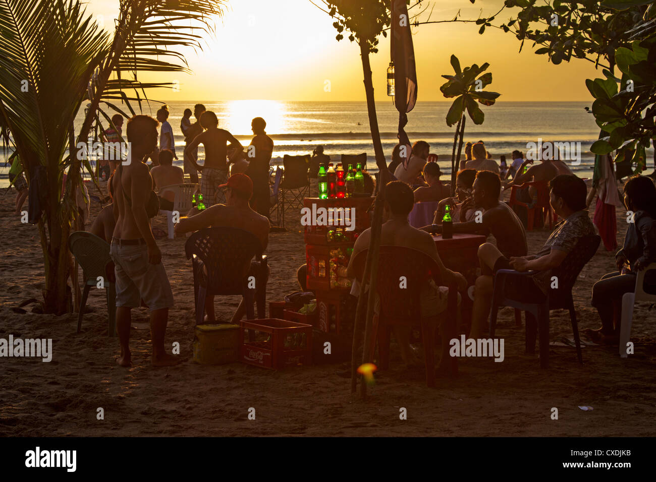 Strand von Kuta - Bali - Indonesien Stockfoto