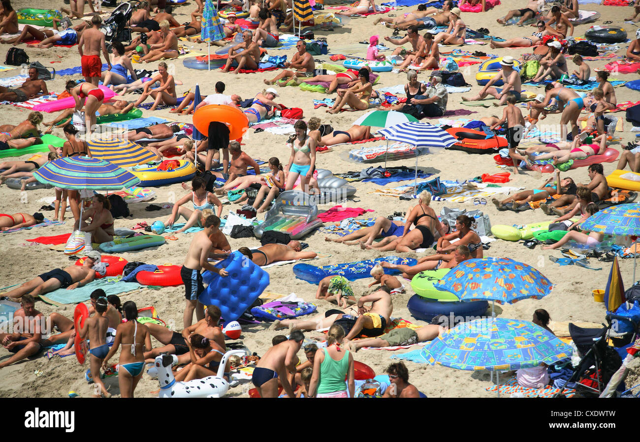 Cala D'Or, Menschen am Strand Stockfoto
