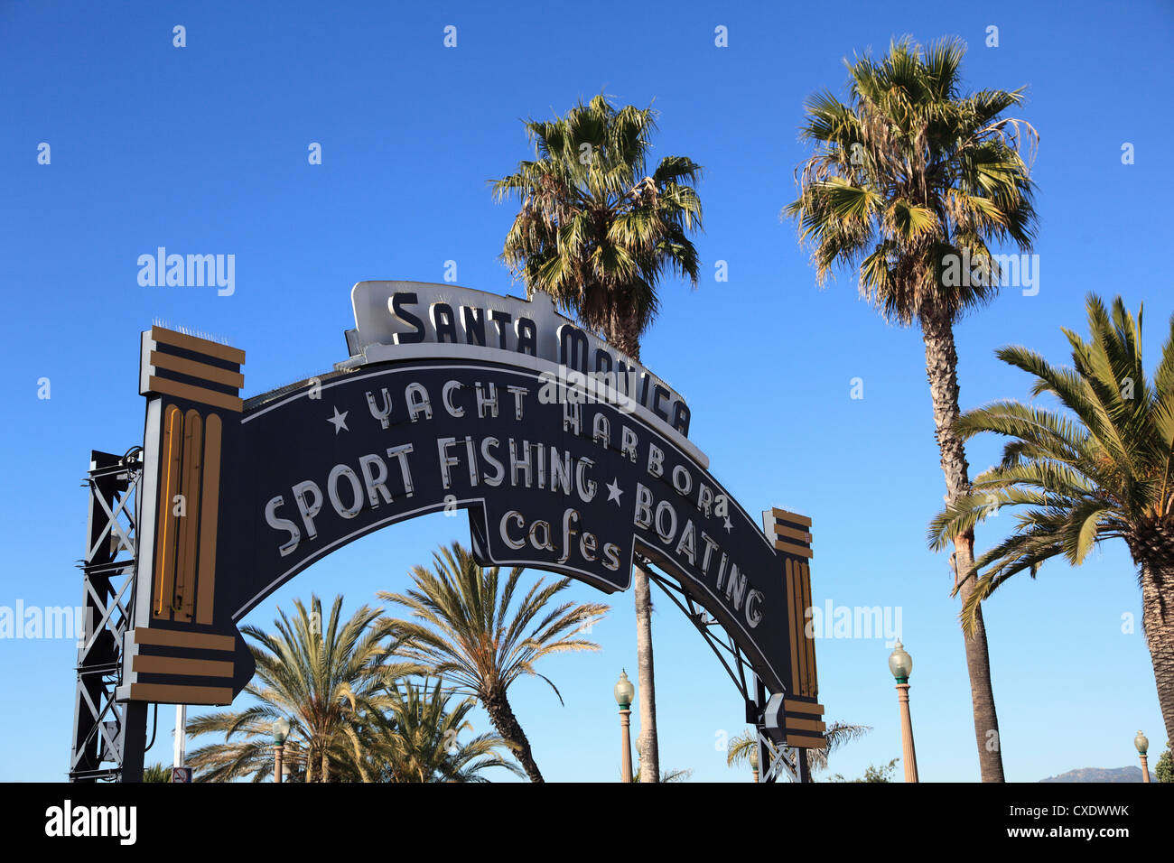 Santa Monica Pier, Santa Monica, Los Angeles, Kalifornien, USA Stockfoto