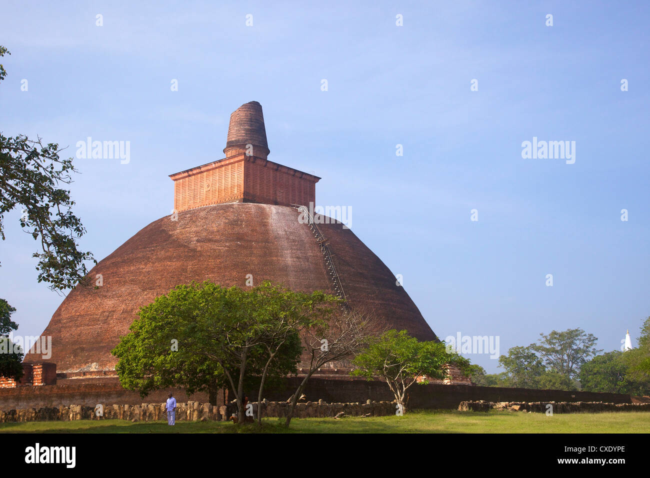 Jetavaranama Dagoba oder Stupa, 3. Jahrhundert n. Chr., UNESCO-Weltkulturerbe, Anuradhapura, Sri Lanka Stockfoto