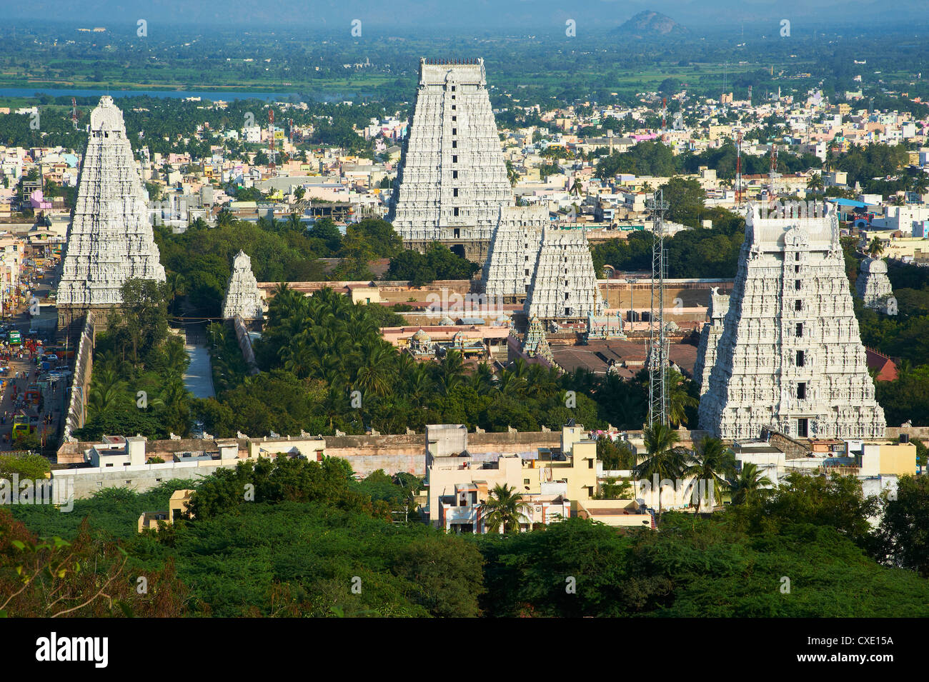 Arunachaleswar Tempel, Tiruvannamalai, Tamil Nadu, Indien, Asien Stockfoto