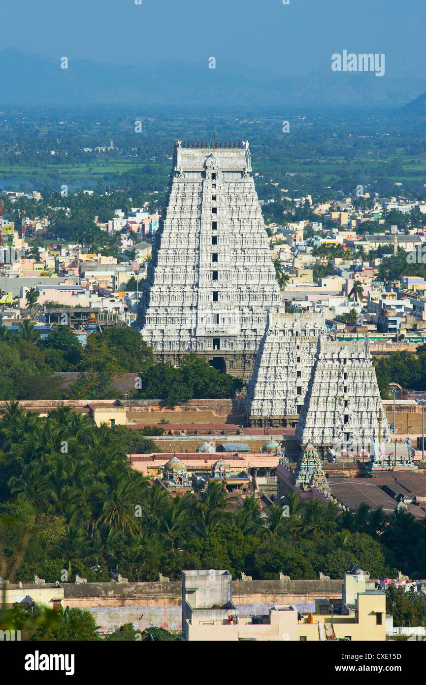 Arunachaleswar Tempel, Tiruvannamalai, Tamil Nadu, Indien, Asien Stockfoto