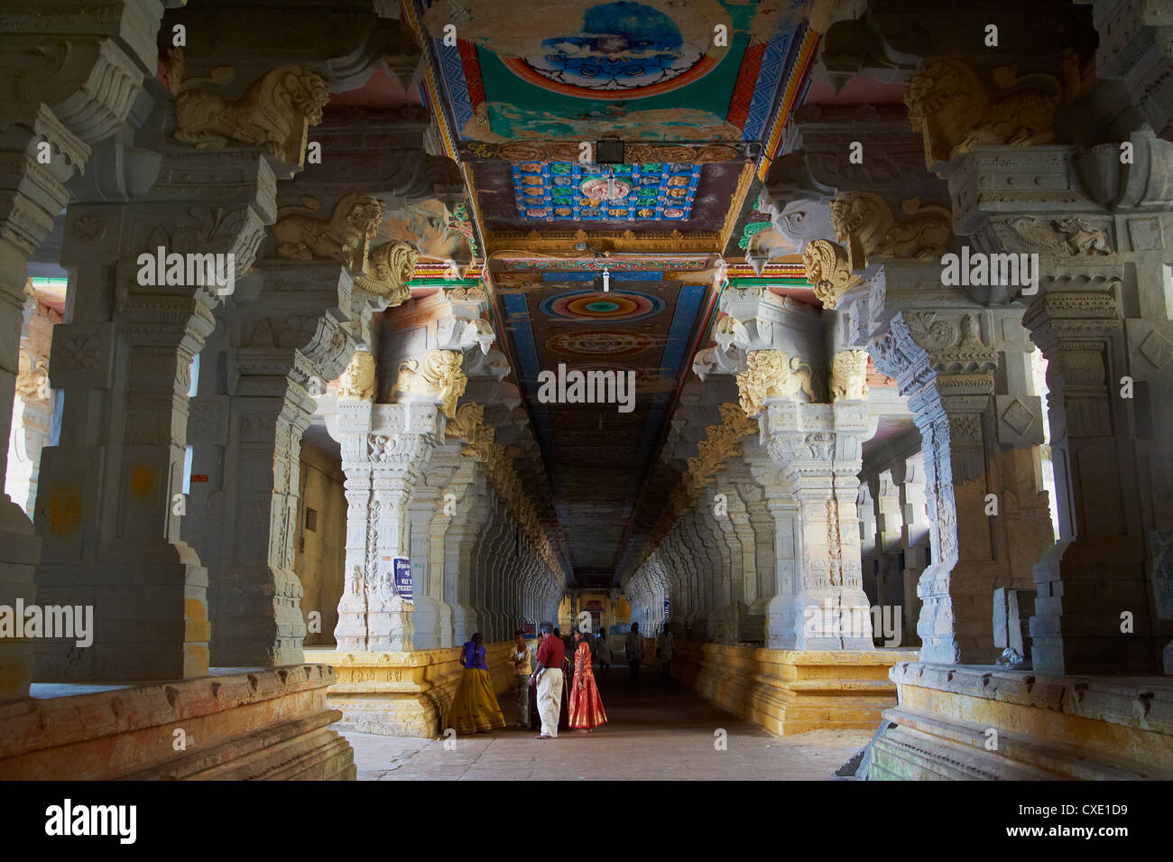 Ramanatha Swami, Rameswaram, Tamil Nadu, Indien, Asien Stockfoto