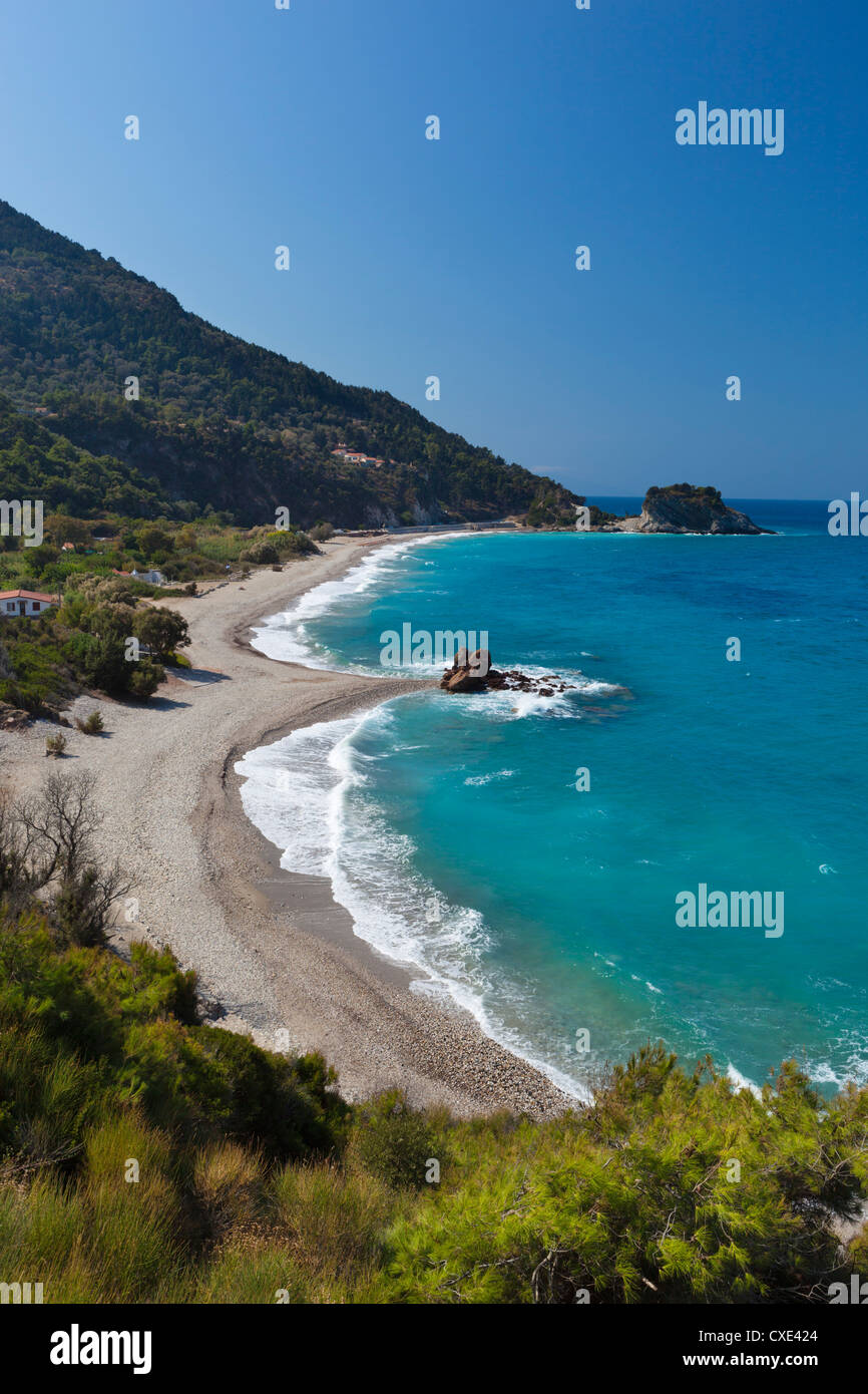 POTAMI Beach in der Nähe von Karlovassi Samos, Ägäische Inseln, Griechenland, Europa Stockfoto