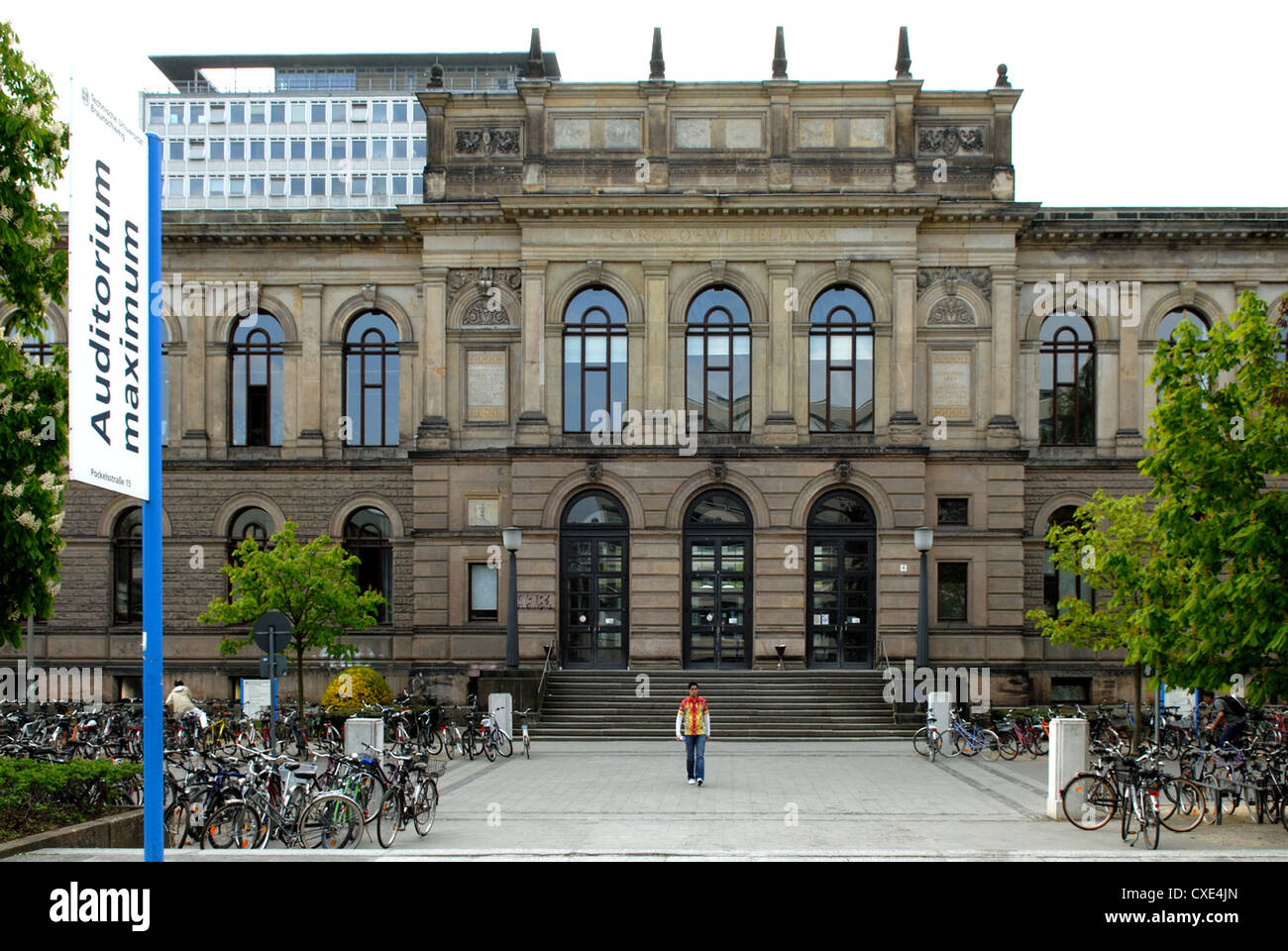 Braunschweig, Studenten an der Universität Carolo-Wilhelmina Stockfoto